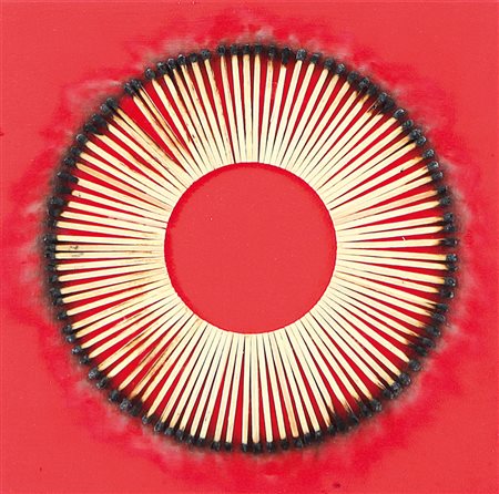 AUBERTIN BERNARD Fontenay aux Roses 1934Dessin de feu, 2010acrilici e...