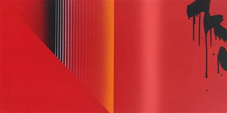 FINZI ENNIO Venezia 1931Grammaticando in rosso, anni 2000acrilico su tela cm....