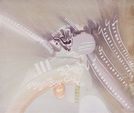 DANGELO SERGIO Milano 1932Between worlds, 1961tecnica mista su tela cm....