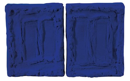 PINELLI PINO Catania 01/10/1938Pittura BL., 2003due elementi blu cm. 30x23,5...