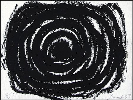 KOUNELLIS JANNIS Pireo (Grecia) 1936Senza titolo, 1999catrame su carta cm....