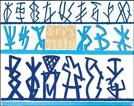 LICATA RICCARDO Torino 20/12/1929 - Venezia 19/02/2014Senza titolo, 2009olio...