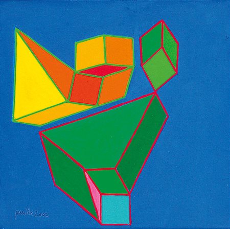 PERILLI ACHILLE Roma 28/01/1927Rage, 2002tecnica mista su tela cm. 20x20,...