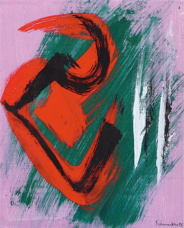 SCHNEIDER GERARD Saint Croix 1896 - Parigi 1986Composizione, 1975olio su tela...