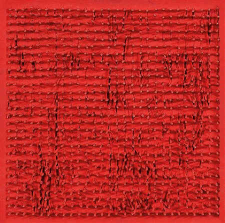 AUBERTIN BERNARD Fontenay aux Roses 1934Tableau clous, 1970acrilico e chiodi...