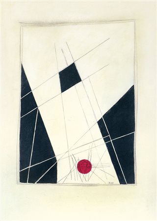 NUTI MARIO Firenze 1923 - 1996Composizione, 1948tecnica mista (tempera e...