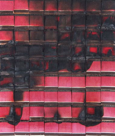 AUBERTIN BERNARD Fontenay aux Roses 1934Cage rouge de fumée. 1974fiammiferi...