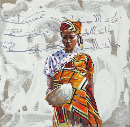 HASSOUN ALI Sidone (Libano) 1964Senza titolo, 2007olio e semi fresco su tela...