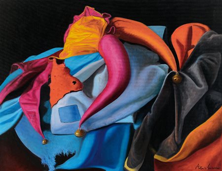 SCIACCA ANTONIO Catania 13/05/1957Senza titoloolio su tela cm. 70x93x2, firma...