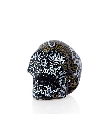 LITTLE ANGEL (LA2) ANGEL ORTIZ New York 1967Teschiospray e pennarelli su...