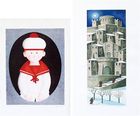 AUTORI VARI ANTONIO BUENOMarinarettolitografia su carta cm. 70x50, esemplare...