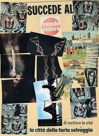 PIGNOTTI LAMBERTO Firenze 1926La città della furia selvaggia, 1964collage su...