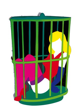 LODOLA MARCO Dorno (Pv) 04/04/1955Matrimonio, 2001perspex + neon (luminosa da...