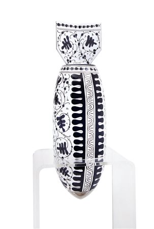 RIELLO ANTONIO Marostica 1958Bomba XA1-US 8ceramica smaltata altezza cm. 60,...