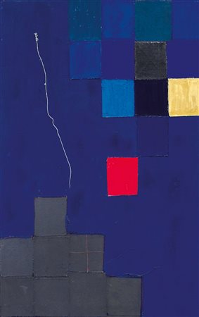 PACE ACHILLE Termoli (CB) 01/06/1923Quadrato rosso, 1993tempera, filo di...