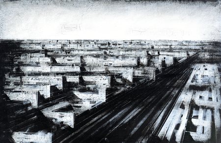 GUAITAMACCHI JONATHAN Londra 1961Ring Road, 2003olio su carta applicata su...