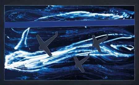 ANGELI FRANCO Roma 14/05/1935 - Roma 12/11/1988Battaglia, (anni '80)smalto su...