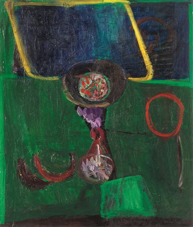 CASSINARI BRUNO Piacenza 28/10/1912 - Milano 26/03/1992Natura morta, 1964olio...