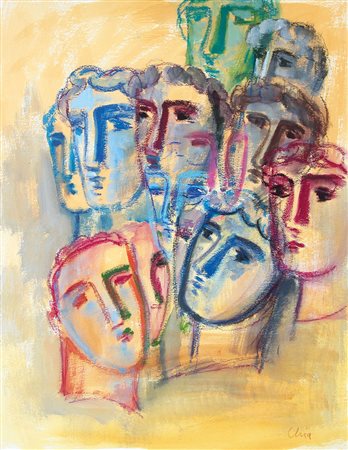 CHIA SANDRO Firenze 20/04/1946Senza titolo, 2002tecnica mista su carta cm....