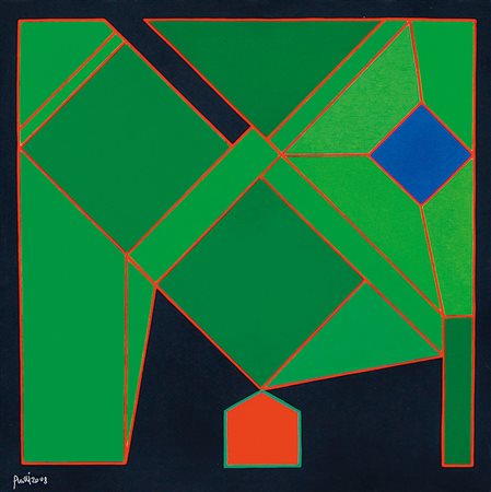 PERILLI ACHILLE Roma 28/01/1927Il beato allegro, 2008tecnica mista su tela...