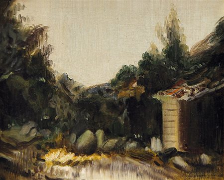 ANNIGONI PIETRO Milano 07/06/1910 - Firenze 28/10/1988Paesaggioolio su...