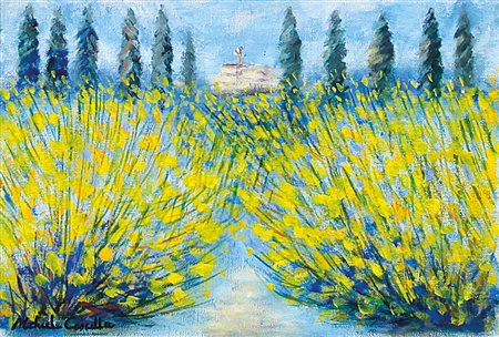 CASCELLA MICHELE Ortona (Ch) 07/09/1892 - Milano 27/08/1989Paesaggio con...