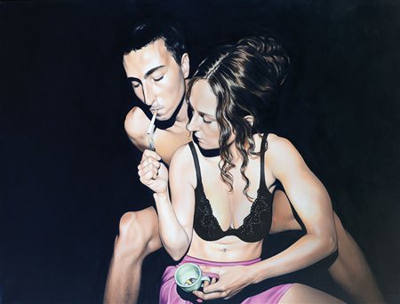 CINELLI ANTONELLA Teramo 1973Interno notte n 4, 2005olio e tecnica mista su...