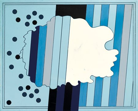 FESTA TANO Roma 02/11/1938 - Roma 09/01/1988La grande nuvola n° 4, 1965smalto...