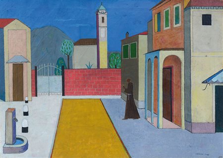 FERRONI GIANFRANCO Livorno 22/02/1927 - Bergamo 12/05/2001Convento, 1948olio...