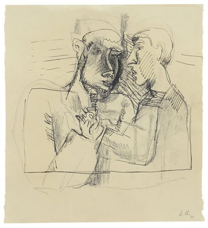 CHIA SANDRO Firenze 20/04/1946Senza titolo, 1989china e matita su carta cm....