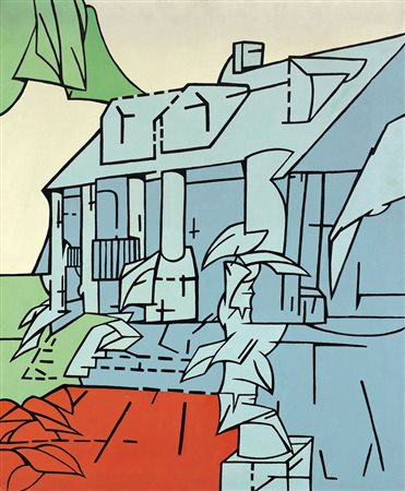 ADAMI VALERIO Bologna 17/03/1935Note alla casa di Faulkner, 1966acrilici su...