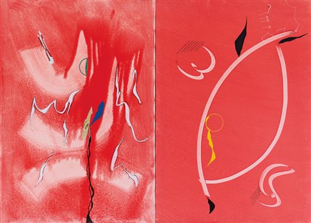 DANGELO SERGIO Milano 1932Sweet Wampyrolio, tecnica mista e collage su due...