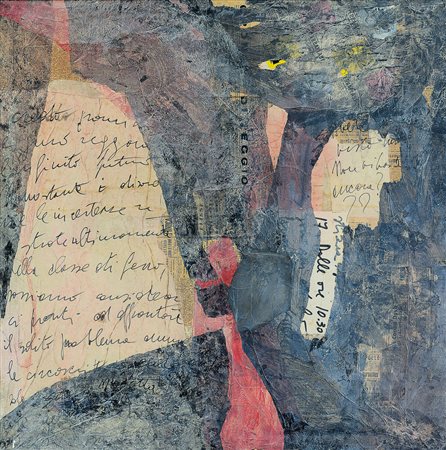 MAROTTA GINO Campobasso 1935Senza titolotecnica mista e collage su tela cm....