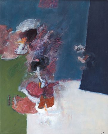 CERETTI MINO Milano 17/02/1930Figurazione, 1962olio su tela cm. 100x81, firma...