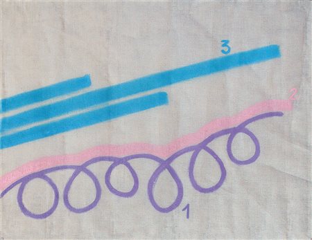 GRIFFA GIORGIO Torino 29/03/1936Tre colori, 2002acrilico su tela di juta cm....