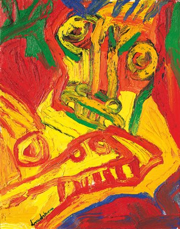 LINDSTROM BENGT Stoccolma 1925 - Njurunda 30/01/2008Figura immaginariaolio su...