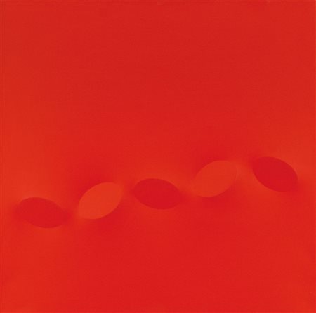SIMETI TURI Alcamo 05/08/19295 ovali rossi, 2007acrilico su tela sagomata cm....
