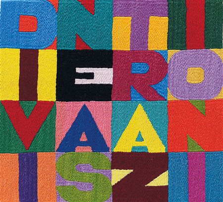 BOETTI ALIGHIERO Torino 1940 - Roma 24/04/1994Divine astrazioni, 1990ricamo...