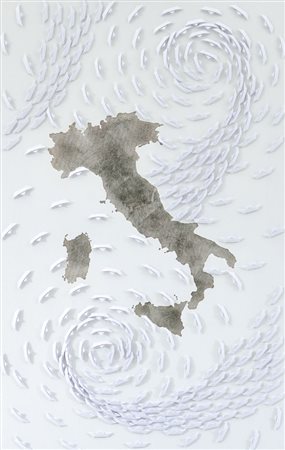 GUSMAROLI RICCARDO Milano 1963Italia palladio, 2014barche di carta su tela e...