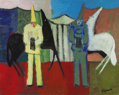 D'ACCARDI GIANRODOLFO Palermo 1906 - Milano 01/09/1993Il circoolio su tela...