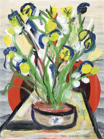 KOSTABI PAUL Whittier (California) 1962Perfectly pretty posies, 2002olio e...