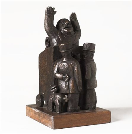 BORGHESE FRANZ Roma 21/01/1941 - Roma 17/12/2005Il comizio, 2000fusione in...