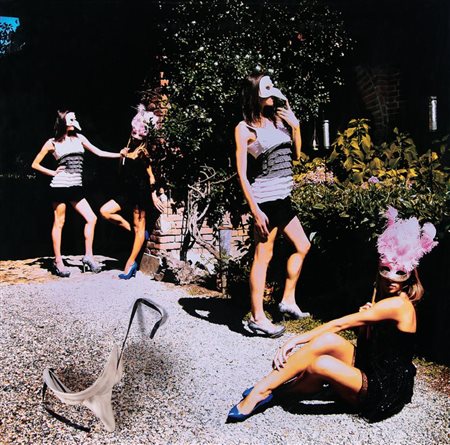 VEGAS PAOLO Biella 04/06/1973Cloning masks twelve, 2012collage su stampa...