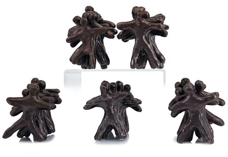 DE BRAUD ALBERTO Milano 1959Follia umanascultura composta da 5 elementi in...