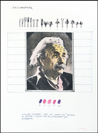 PLESSI FABRIZIO Reggio Emilia 03/04/1940Documentotecnica mista su tela...