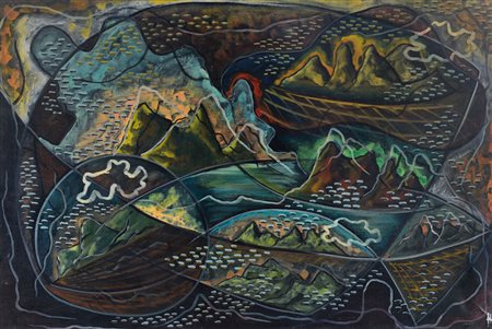 ORIANI PIPPO Torino 25/06/1909 - Roma 01/12/1972Volo sul golfo, (fine anni...