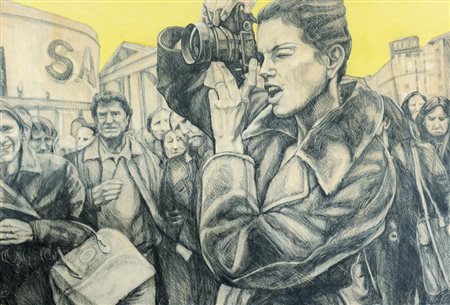 ZAMPETTI LUCA Camerino (MC) 1966Fotografava a Londra Mèlanie, 2003grafite ed...