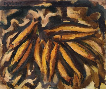 PARISOT ADRIANO Torino 1912 - 2004Aringhe, 1947olio su tela cm. 41,5x50,...