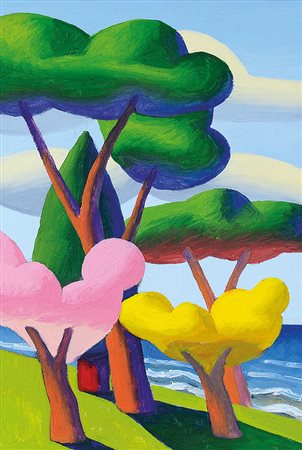 SALVO Leonforte (En) 22/05/1947Primaveraolio su tela cm. 45x30, firma e...