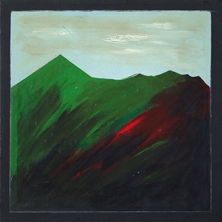 ANGELI FRANCO Roma 14/05/1935 - Roma 12/11/1988Paesaggio sardo, 1972/73smalti...